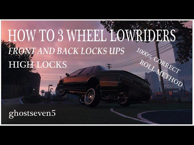 HOW TO 3 WHEEL CORRECTLY! Primo HOW TO’s IN CANNEL PLAYLIST Custom Lowrider ROLL METHOD