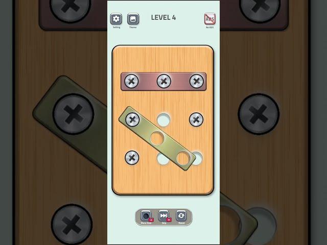 NUTS and BOLTS PUZZLE - Level 4 Walkthrough