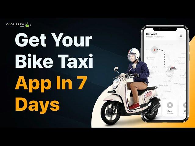 How Can You Build Your Own Bike Taxi App in 7 Days?