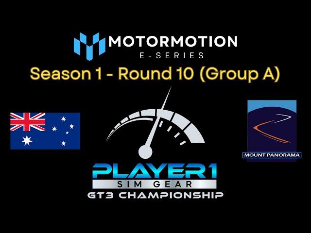 MotorMotion E-Series Player1 GT3 Championship Round 10 - Group A