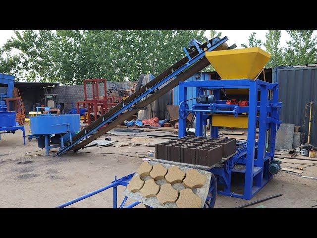 QT4-24 small cement concrete block making machine for hollow blocks and pavement bricks pavers