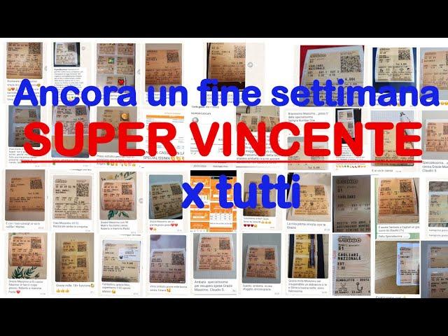 Ancora un weekend SUPER VINCENTE  x tutti