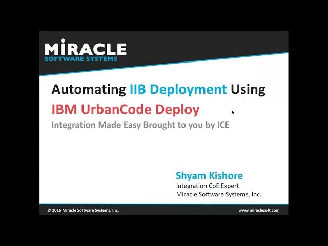 IIB Deployment Automation Using IBM UCD(UrbanCode Deploy)