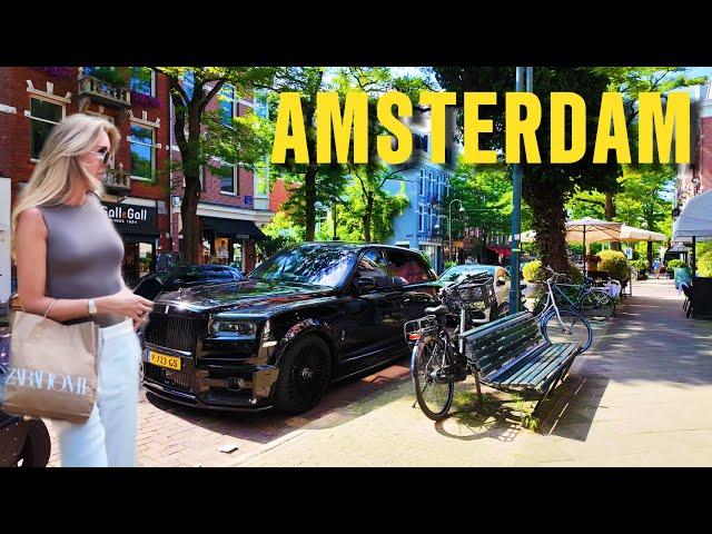 The Most Beautiful and Rich Area in Amsterdam 4K Walking Tour 2024