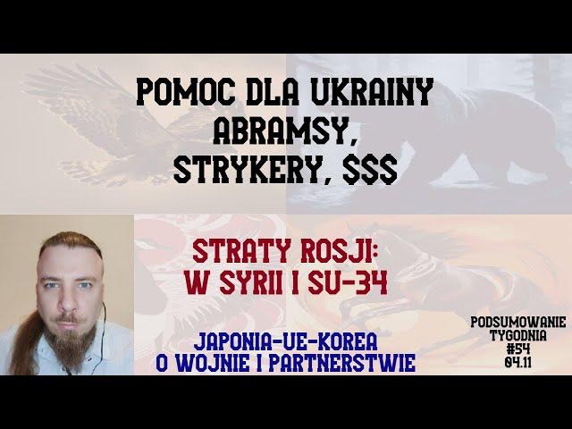 Podsumowanie Tygodnia #54: Front - Kurakhove; Su-34; pomoc dla Ukrainy; wybory w Mołdawii