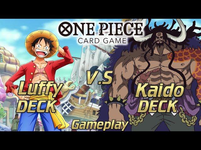 BEST Luffy vs Kaido Battle! One Piece Card Game Tutorial