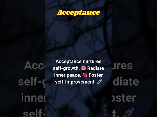 What Is Acceptance (20 of 50)