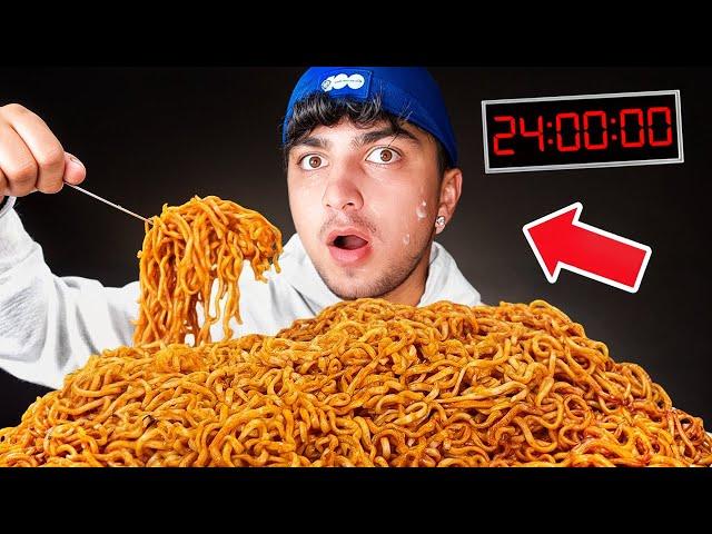 24 SAAT NOODLE YEMEK ! ( Hastanelik Oldum ! ) GORİL FARUK