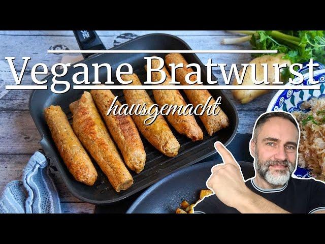 Vegane Bratwurst selber machen - Für Grill und Pfanne  Extrem lecker & einfach zubereitet!