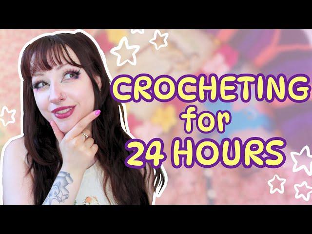 How Much Can I CROCHET IN 24 HOURS? | Finishing Projects | Knit & Crochet With Me Vlog - Shaiyeh