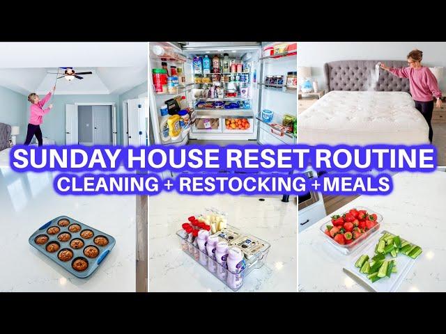  CLEAN WITH ME + ORGANIZE + HOUSE RESTOCK RESET | CLEANING MOTIVATION |JAMIE'S JOURNEY|SUNDAY RESET