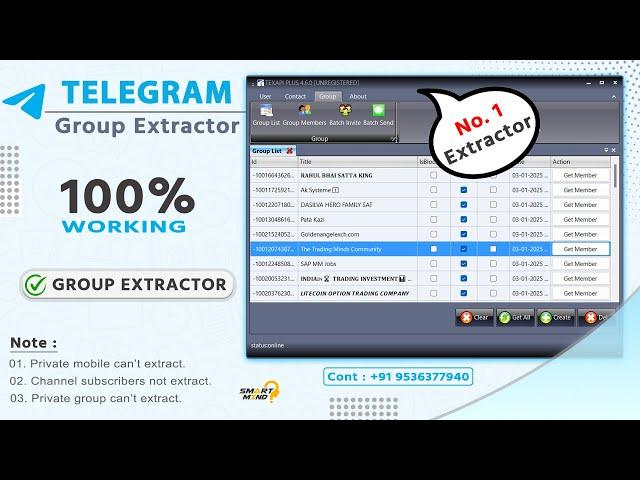 Telegram group contacts extractor | extract telegram group members data - 2025