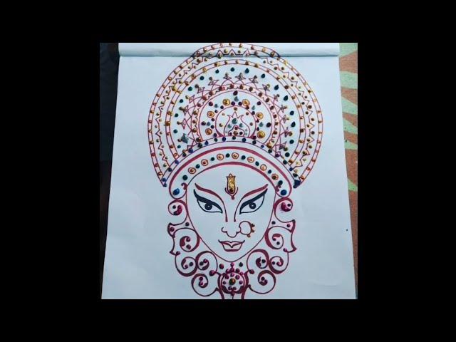 Navaraatri Special drawing #shorts #MaaDurgablessings