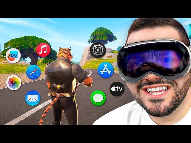 Playing Fortnite In Apple Vision Pro!