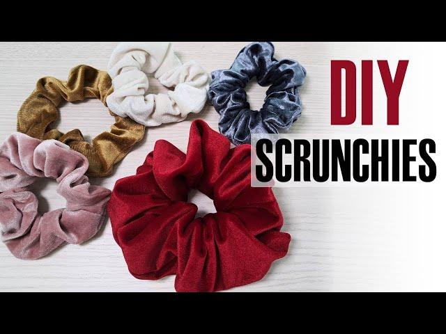 Coser para Vender. Aprovecha tus retazos. Cómo hacer scrunchies coleteros fáciles en 2 tamaños #diy