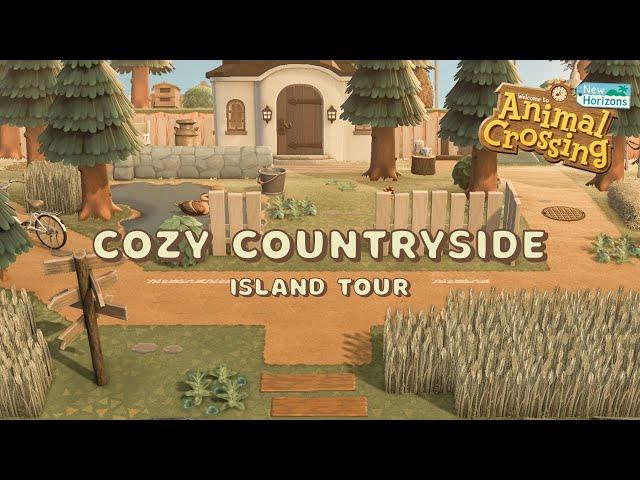 Cozy & Aesthetic Countryside Town // Animal Crossing New Horizons Island Tour