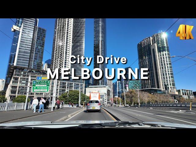 Melbourne Australia - Driving in the City 2024
