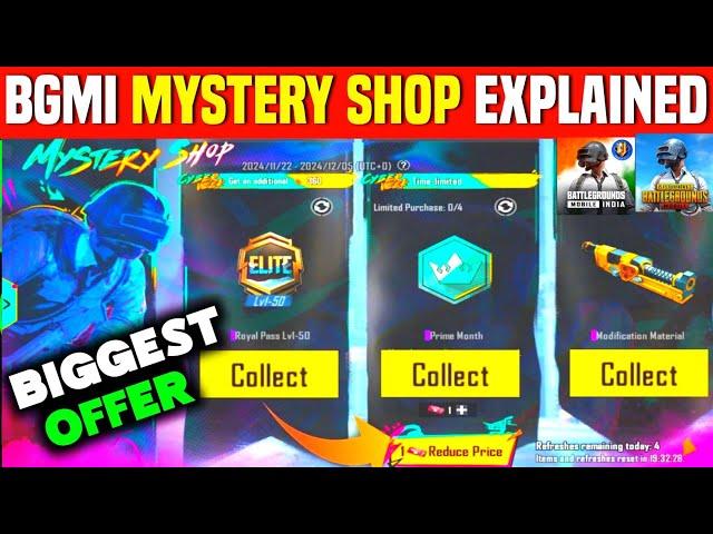 BGMI Mystery Shop EXPLAINED | Mystery Shop Pubg | A10 Royal Pass 60% Discount | Cyber Mystery Crate