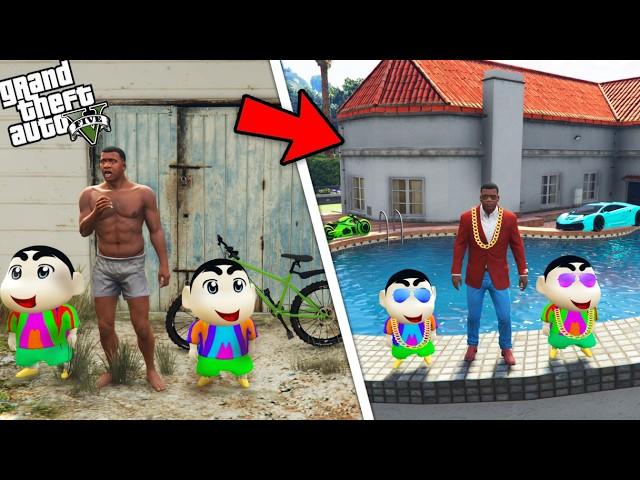 GTA 5 : Franklin Shinchan & Pinchan Change Their Poor Life To Richest Life in GTA 5 ! (GTA 5 mods)