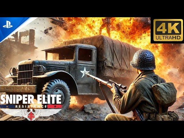 Sniper Elite: Resistance | Impressive Graphics | 4K HDR | Mission 7 | Lock, Stock, and Barrels | PS5