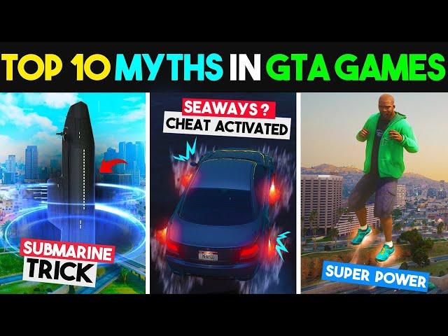 Top 10 *ILLEGAL*  MYTHBUSTERS  In GTA Games That Will Blow Your Mind! #16