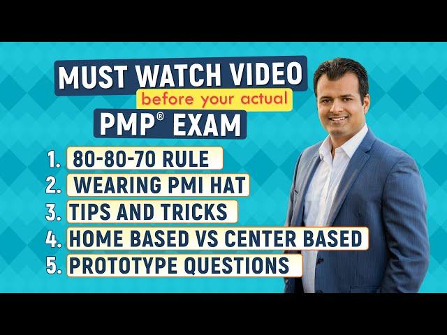 PMP Most Important Video Before Actual PMP Exam ! PMP Exam Day Strategies (2024)