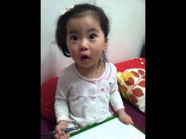 Cute Korean Baby Yebin is Babbling~ 옹알이하는 귀여운 예빈이~