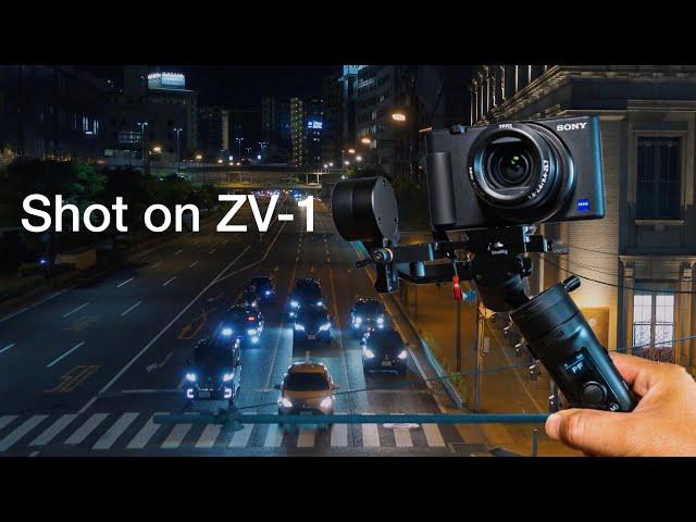 SONY ZV-1× Gimbal(Zhiyun Crane M2) Cinematic 4K Street Videography by Night