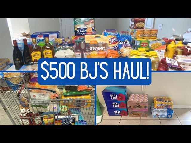 $500 BJ's Grocery Haul | Bulk Grocery Shopping | Krys the Maximizer