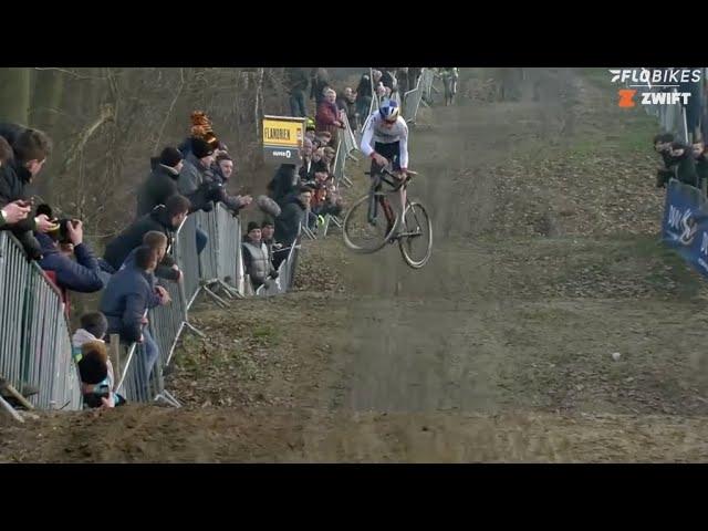 Mathieu van der Poel vs Tom Pidcock Cyclocross Skills Competition