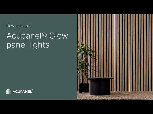 Acupanel® Glow LED Light Strip Installation