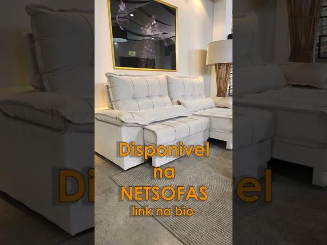 Sofá Colosso, disponível na NETSOFAS #sofa #sofáretrátil #viral #conforto