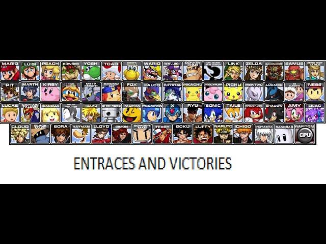 SSF2 Project B Entraces & Victory