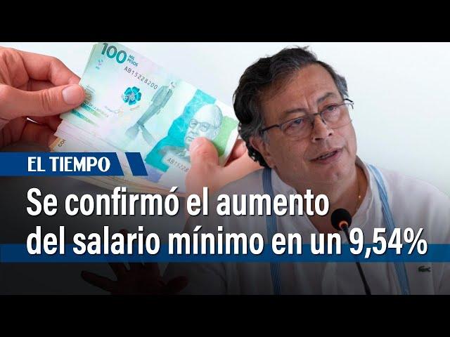 El presidente Gustavo Petro confirmó el aumento del salario mínimo | El Tiempo