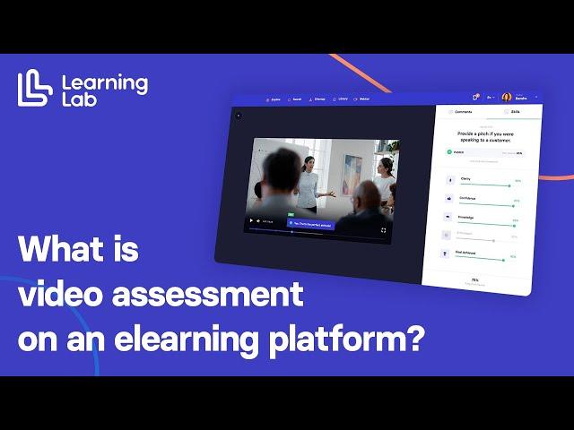 What is video assessment on an elearning platform?