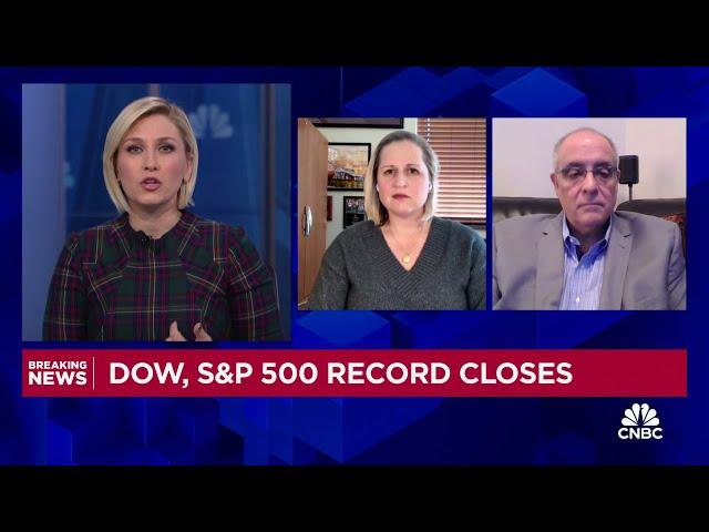 Dow and S&P 500 notch record closes