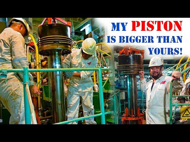 Huge Piston Overhaul on Ship's Main Engine | Chief MAKOi Seaman Vlog