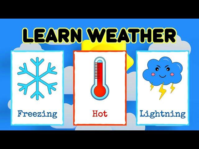 Cartoon – Kids Songs – Lagu Anak Anak |  Learn Weather Icons | Super Renell Toddler Learning Video