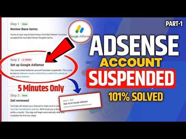 Solution | Your Associated AdSense Account Was Suspended. This could due to invalid Click activity