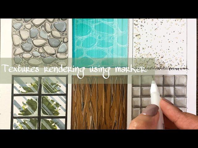 How to draw texture with markers