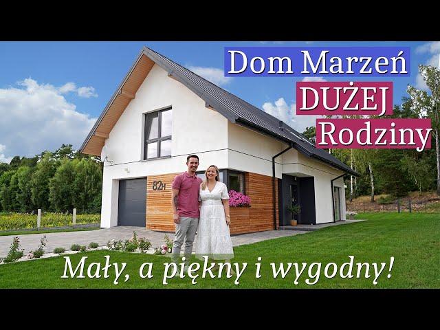 Mały DOM pod lasem dla dużej rodziny Tani w budowie, a ma kuchnię MARZEŃ i 3 sypialnie  Koszty