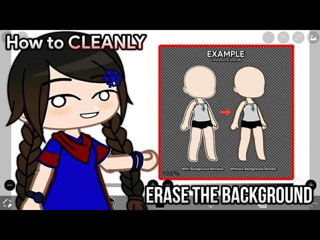 How to cleanly erase the background in IbisPaint X || Gacha Stu-Club Tutorial ||