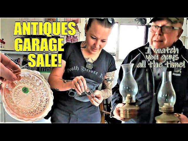 Ep474:  WE BOUGHT TONS OF ANTIQUE & VINTAGE COLLECTIBLES AT THIS VIEWER'S GARAGE SALE!  