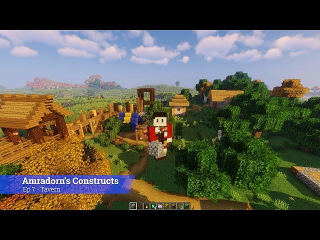 How to Build a Tavern in Minecraft - Amradorn's constructs - Ep 07
