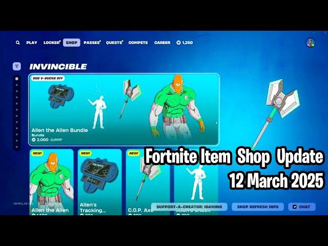  Fortnite Item Shop Update: March 12, 2025 (11 March 2025 for USA)! Invincible & Midas Take Over 