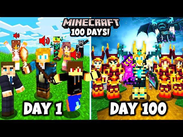 I Spent 100 Days in MODDED MINECRAFT with FRIENDS! This is What Happened...