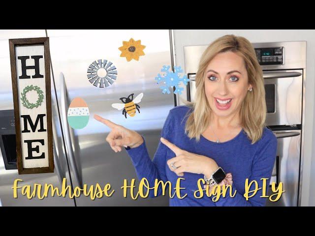 *DIY* FARMHOUSE CHANGEABLE HOME SIGN