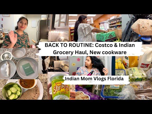 ️BACK TO ROUTINE*RICE shortage IN USA*Indian WEEKLY GROCERY HAUL,REDCHEF COOKWARE REVIEW UNBOXING