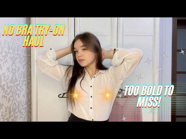 Sheer Elegance: No Bra Try-On Haul That Will Leave You Speechless!