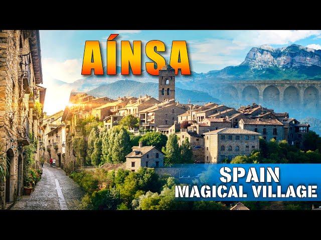 Aínsa a Fairytale Village in the Pyrenees | Most beautiful village of Spain | 4k 50p